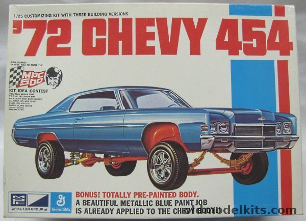 MPC 1/25 1972 Chevrolet Impala 454 - Factory Painted Body - Stock / High Rise / Wild Spoof, 1-7203-250 plastic model kit